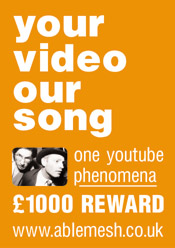 yourvideooursong-one youtube phenomena - £1000 reward poster